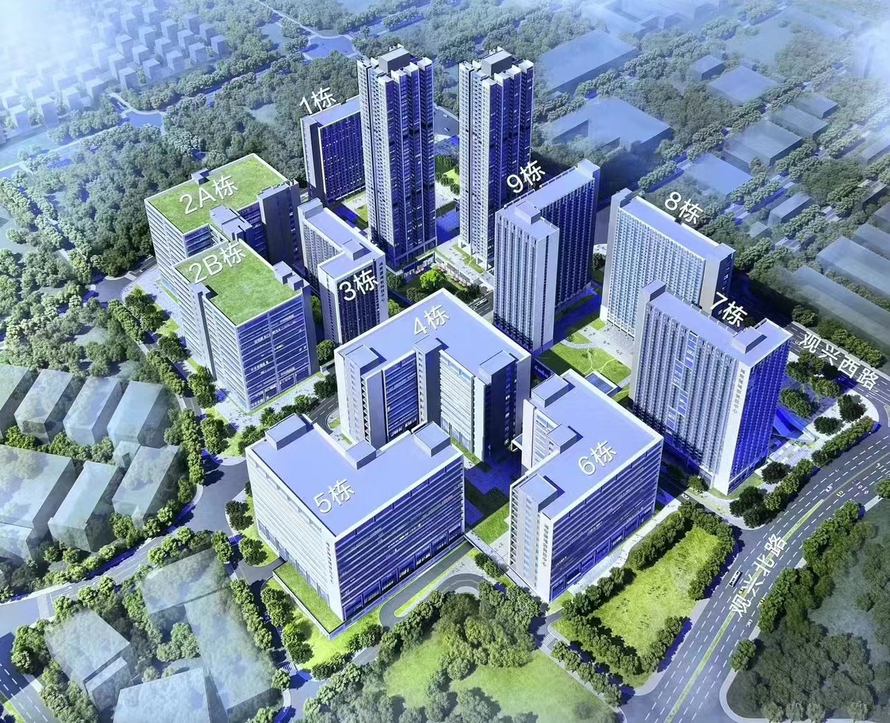 观澜鸿创科技中心单层3316平红本全新厂房出租