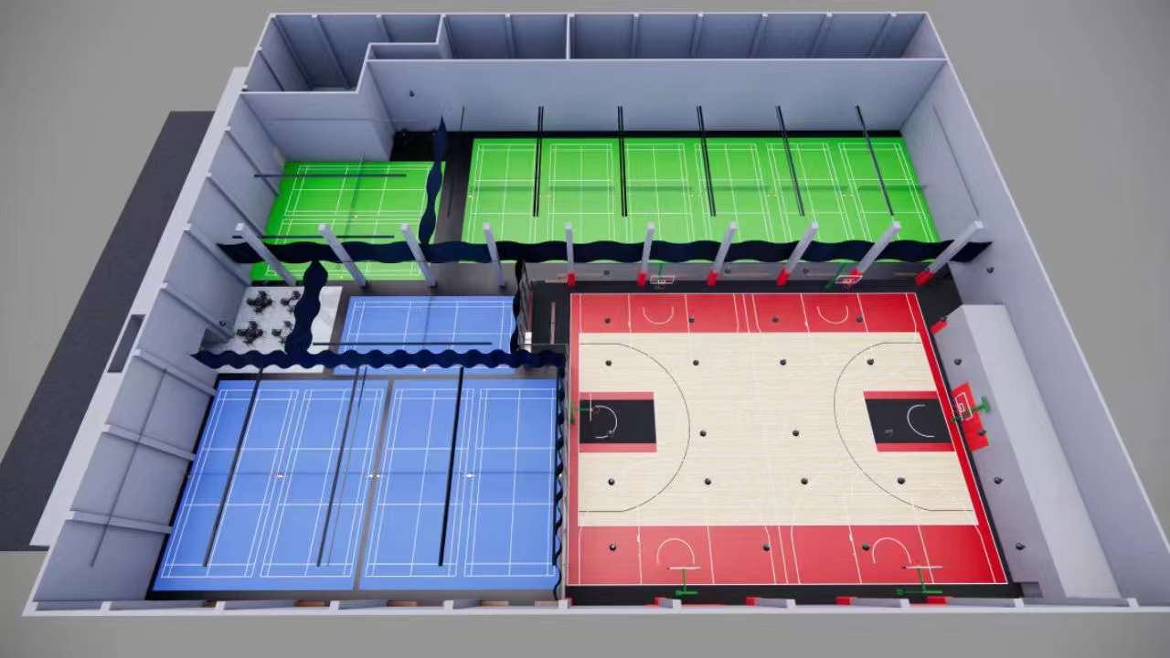 龙华羽毛球场 建筑面积4200平厂房出租