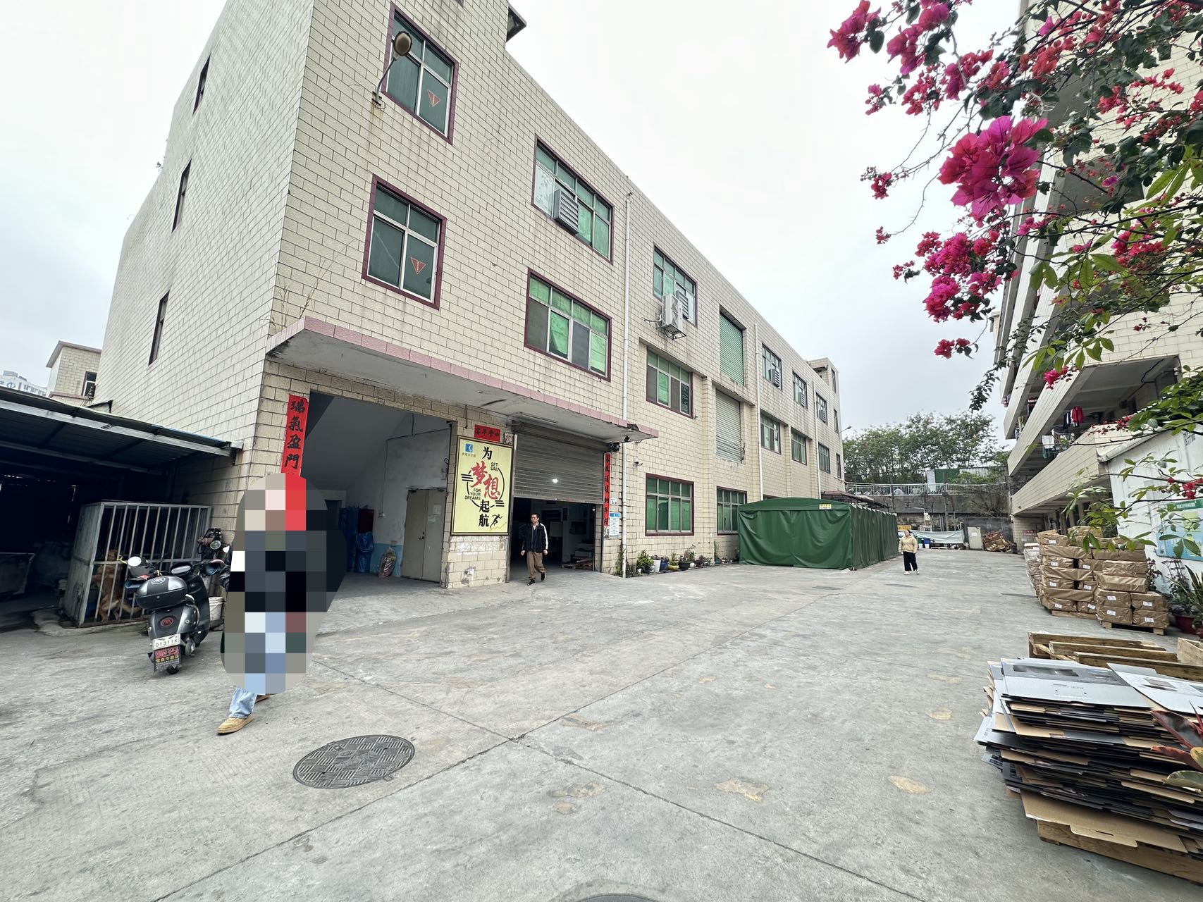 观澜桂花观光路独院厂房1-3层独院厂房实际3000平厂房出租